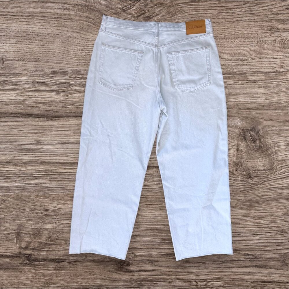 Calvin Klein 90s Loose Jeans Light Wash Bleached Denim Relaxed Straight Leg 14